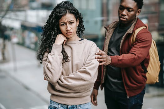 Black Couple arguing