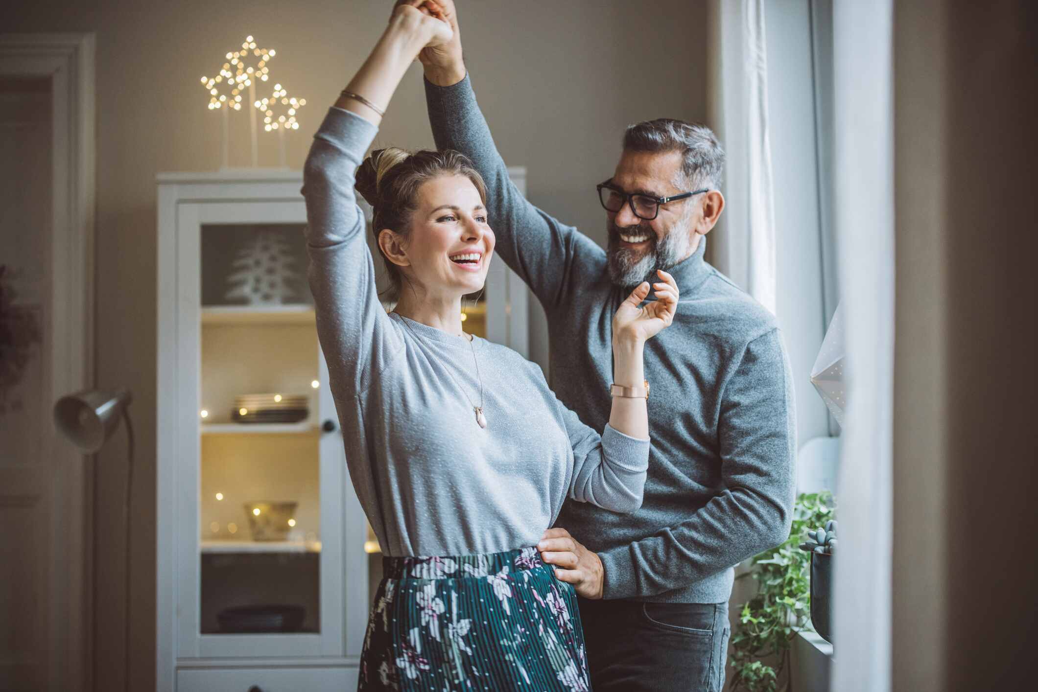 Mid Age Couple Dance