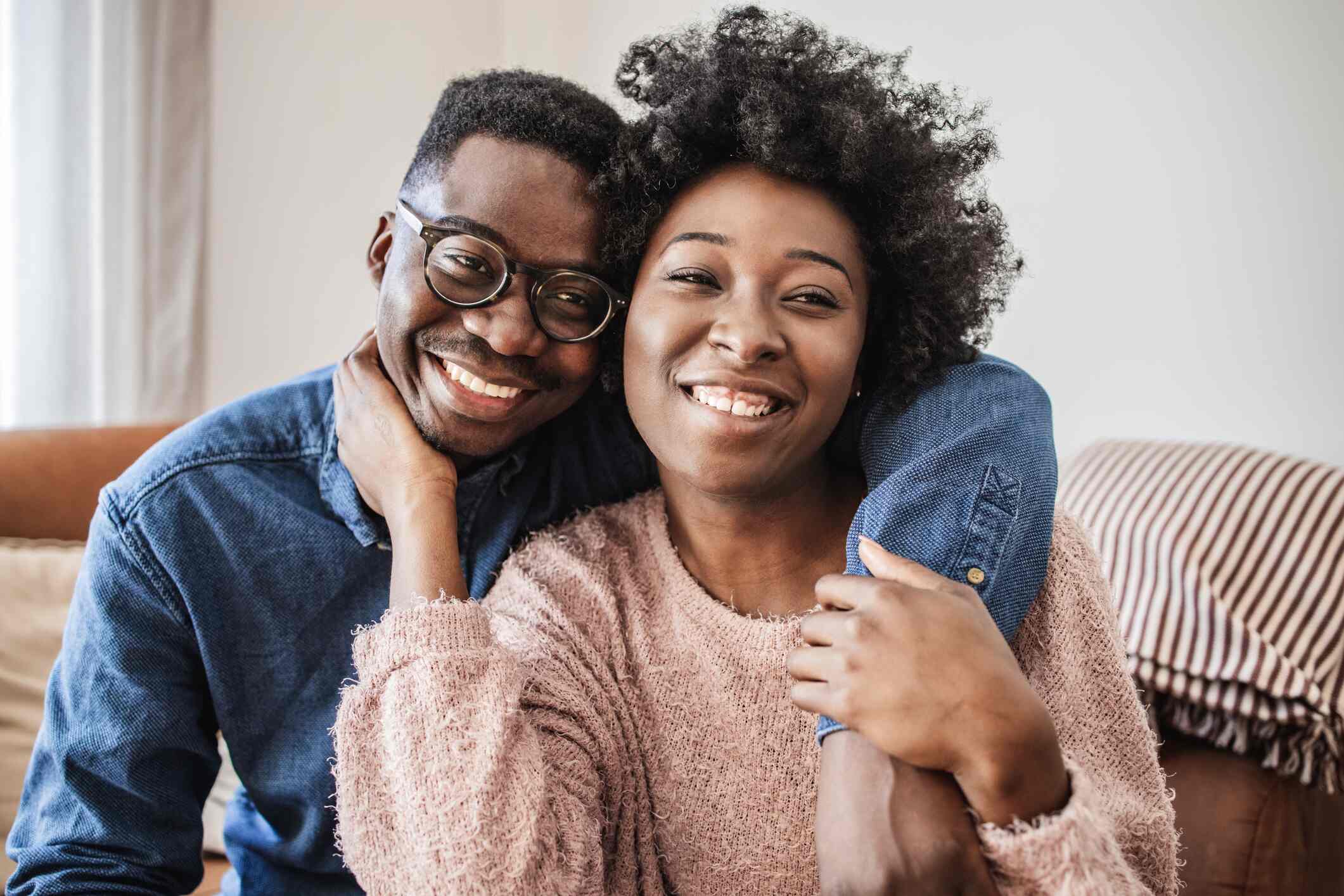 Young Happy Black Couple