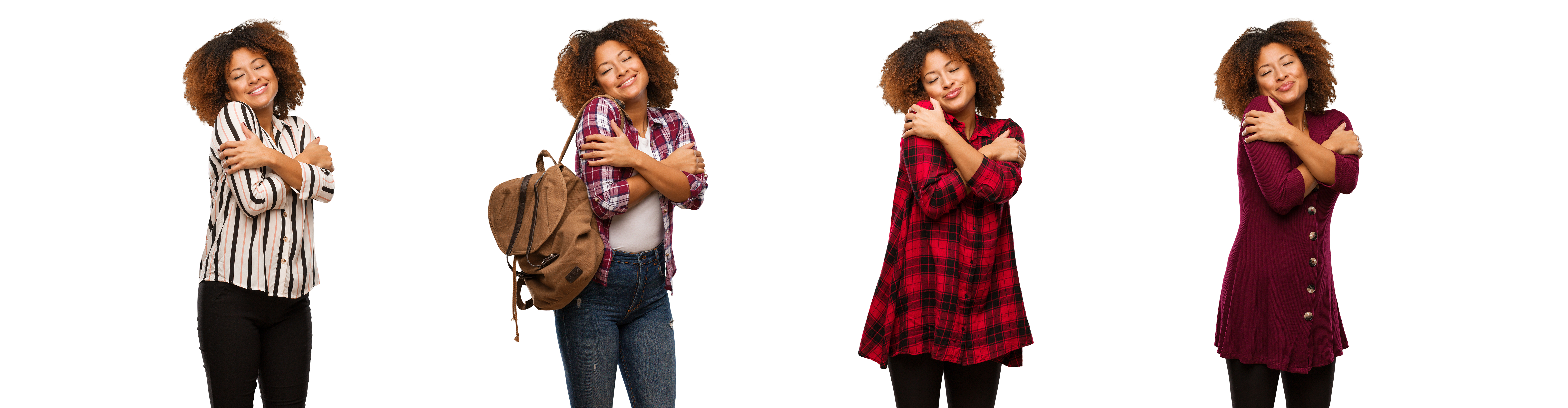 Collection,Of,Young,Black,Woman,Giving,A,Hug